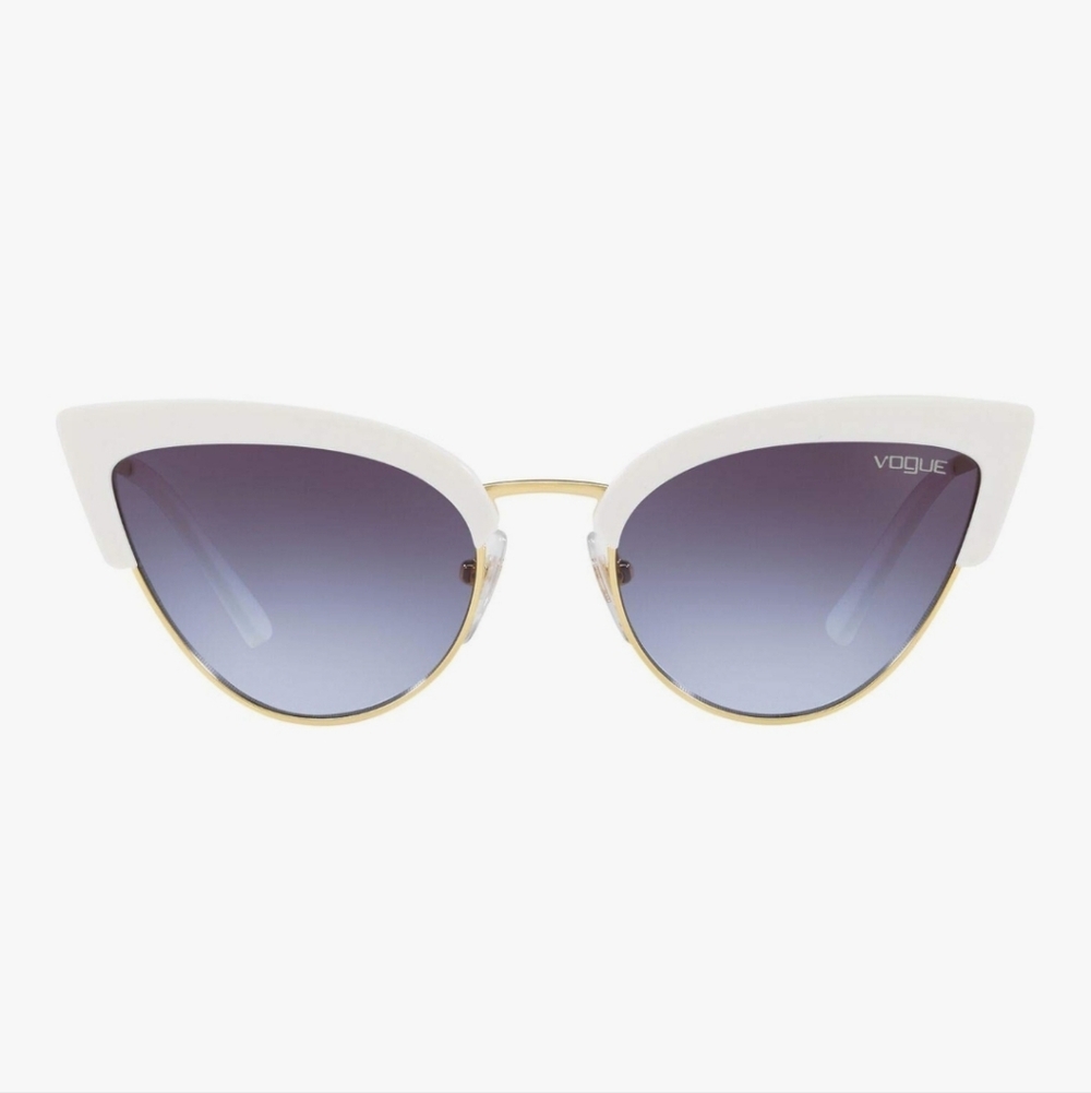 Vogue Women's Plastic Woman Non-Polarized Iridium Cateye Sunglasses